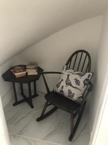 Master Bathroom reading corner 